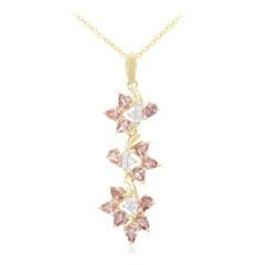 Collana in oro con Zaffiro Padparadscha (non riscaldato) (AMAYANI)