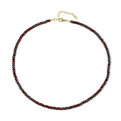Collana in argento con Ematite Multicolore