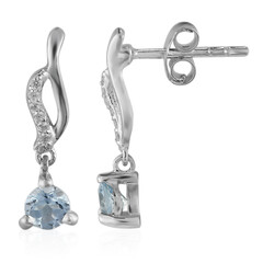 Orecchini in argento con Topazio Blu Cielo