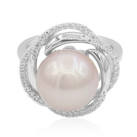 Anello in argento con Perla Ming (TPC)