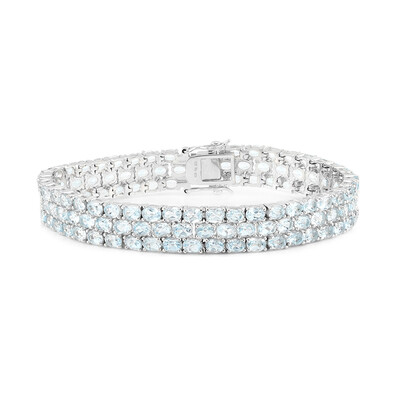 Bracciale in argento con Topazio Blu Cielo