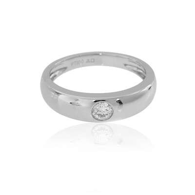 Anello in platino con Diamante Flawless (F) (LUCENT DIAMONDS)