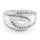 Anello placcato in platino con Diamante Fancy