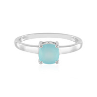 Anello in argento con Calcedonio Acqua