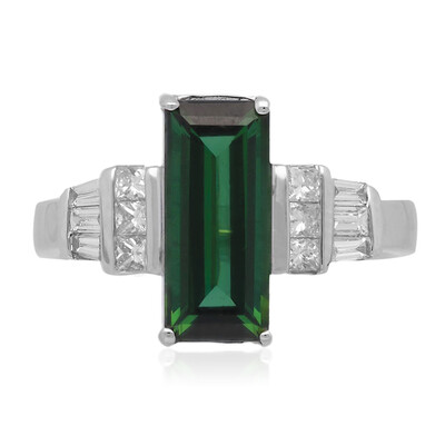 Anello in oro con Tormalina Verde (CIRARI)