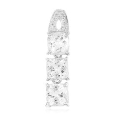 Ciondolo in argento con Goshenite