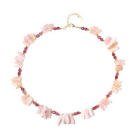 Collana in argento con Tormalina Rosa Nigeriana (Riya)