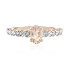 Anello in oro con Morganite del Madagascar
