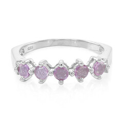 Anello in argento con Zaffiro Rosa