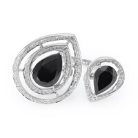 Anello in argento con Spinello Nero