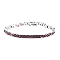 Bracciale in argento con Rodolite