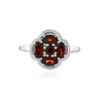 Anello in argento con Granato Mozambico