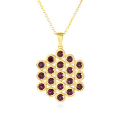 Collana in argento con Rodolite Lampone