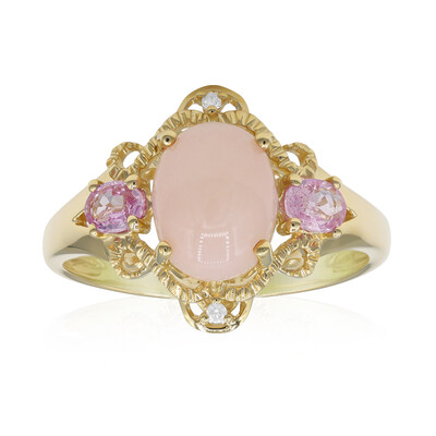 Anello in oro con Opale Rosa