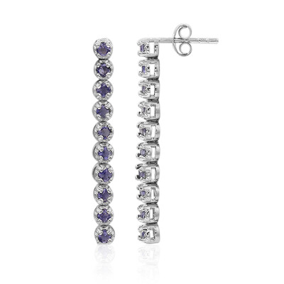 Orecchini in argento con Iolite