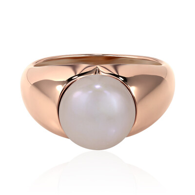 Anello in argento con Perla di Acqua Dolce (TPC)