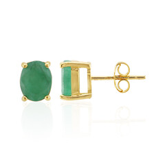 Orecchini in argento con Smeraldo Brasiliano