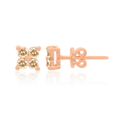 Orecchini in oro con Diamante Rose de France SI1 di Argyle (Annette)