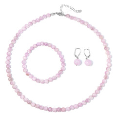 Parure in argento con Kunzite