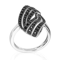 Anello in argento con Spinello Nero