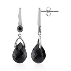 Orecchini in argento con Spinello Nero
