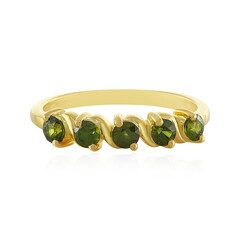 Anello in argento con Zircone Ceylon Verde