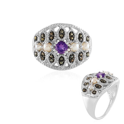 Anello in argento con Ametista