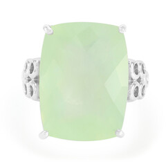 Anello in argento con Prehnite