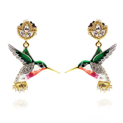 Orecchini in argento con Topazio Bianco (Dallas Prince Designs)