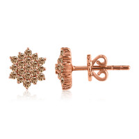 Orecchini in oro con Diamante Rose de France SI1 di Argyle