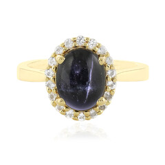 Anello in argento con Diopside Stellato d'India