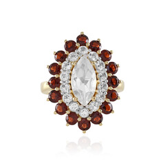 Anello in argento con Quarzo Bianco