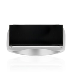 Anello in argento con Onice Nero