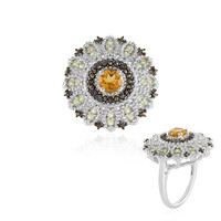 Anello in argento con Citrino