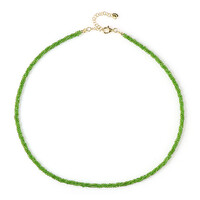 Collana in argento con Diopside Russo