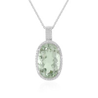Collana in argento con Ametista Verde