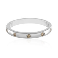 Anello in argento con Diamante Champagne I3