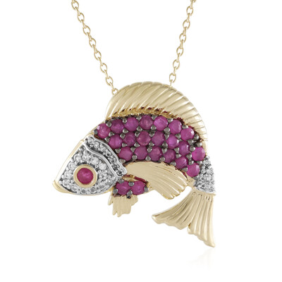 Collana in argento con Rubino