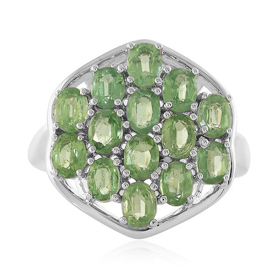 Anello in argento con Cianite Menta