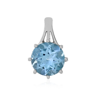 Ciondolo in argento con Topazio Blu Cielo