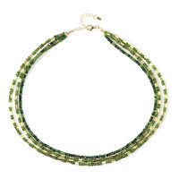 Collana in argento con Tormalina Verde (Riya)
