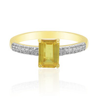 Anello in oro con Zaffiro Giallo Ban Ka Cha