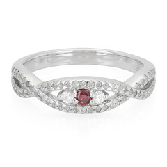 Anello in argento con Rubino Malawi