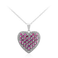Collana in argento con Rodolite