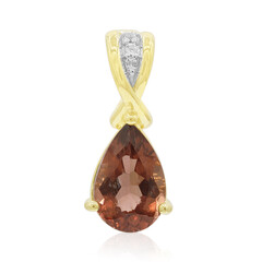 Ciondolo in oro con Apatite Rossa
