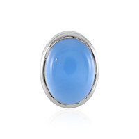 Ciondolo in argento con Calcedonio Blu