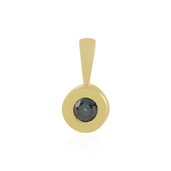 Ciondolo in oro con Diamante Blu