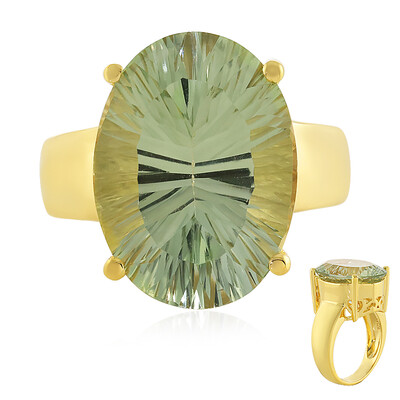 Anello in argento con Ametista Verde