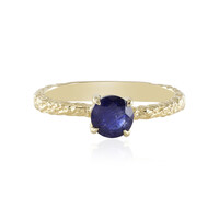 Anello in argento con Zaffiro Blu del Madagascar
