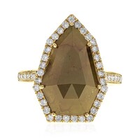 Anello in oro con Diamante Cioccolato SI2 (CIRARI)